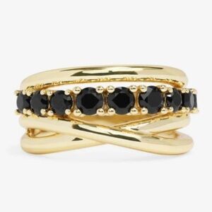 Melinda Maria "Oh She Fancy" Stacked Diamond Ring